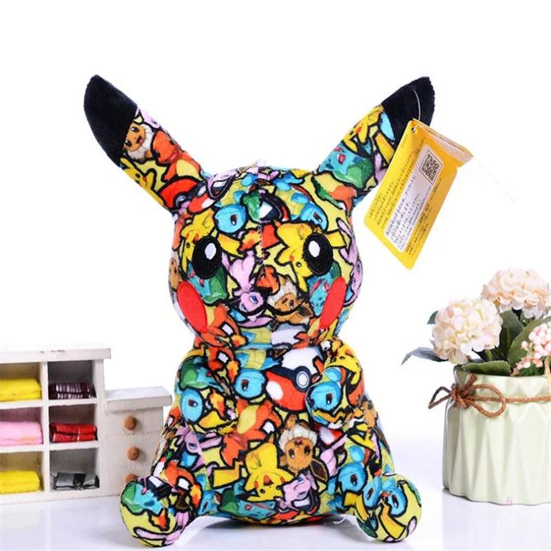 4Styles Pokemon Plush Toy Bulbasaur Charmander Squirtle Pikachu Cute Anime Stuffed Doll Kids Birthday Gifts