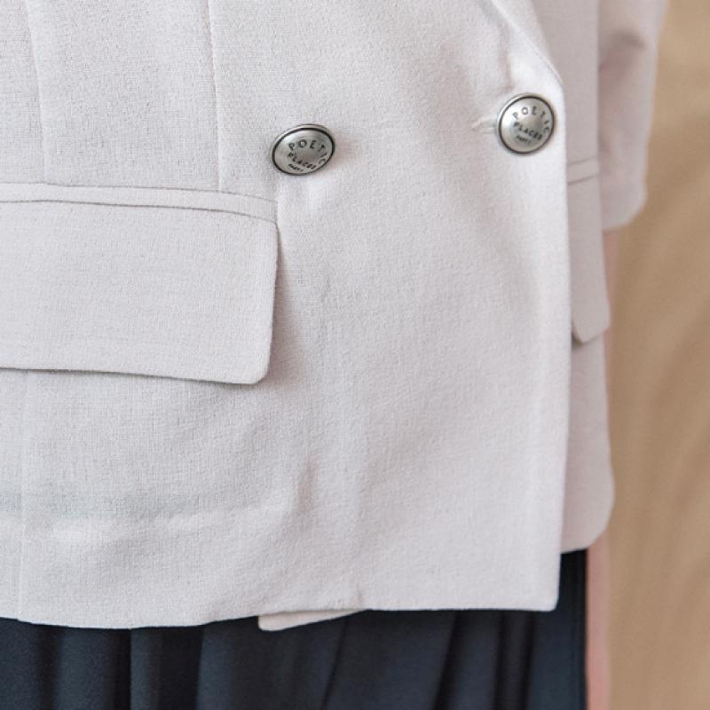 MAXZA Volume Sleeve Double Short Jacket Zc08qj602on