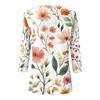 Women's Fashion Casual Round Neck Printed 3/4 T-shirt Top