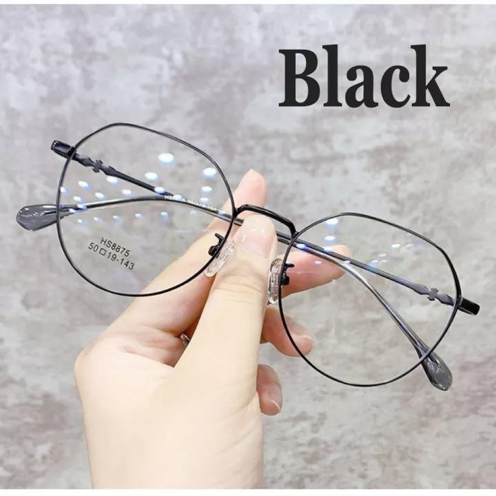 Metal Frame Optical Myopia Glasses For Women Men Round Anti Blue Light Computer Glasses With Diopter -1.0 -1.5 -2.0 -2.5 To -6.0