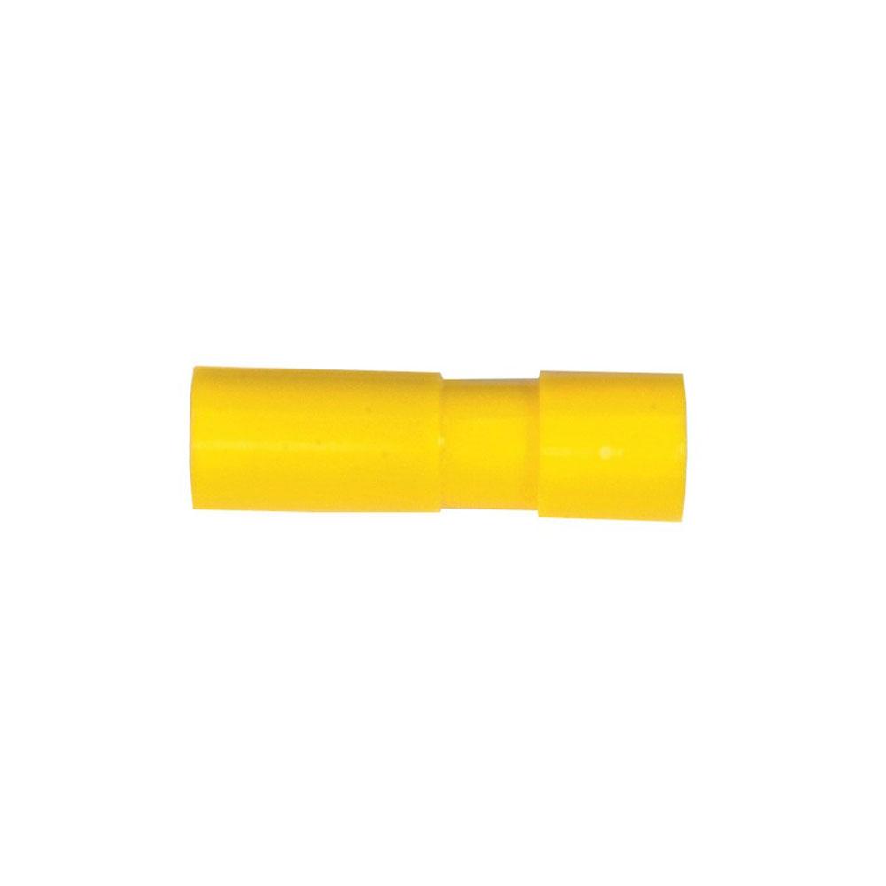 Flachstecker 4mm 100 Stück (Gelb) (Weiblich)