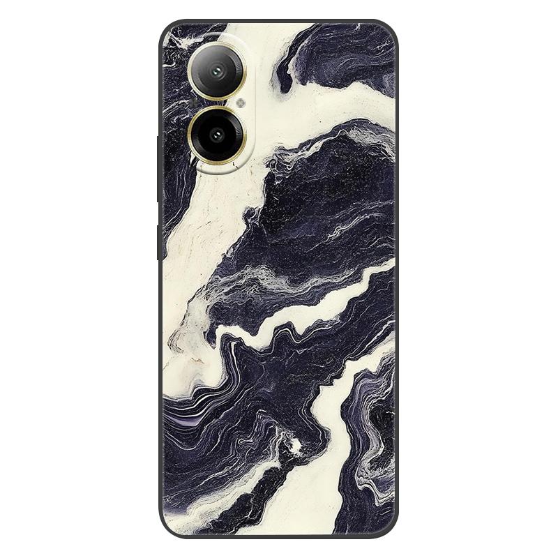 Pro Realme C67 4G C65 Pouzdro Mramorové Měkký Matný Silikonový Zadní Kryt Pro Realme C53 C55 Celé Tělo Telefonu RealmeC67 Coque Fundas
