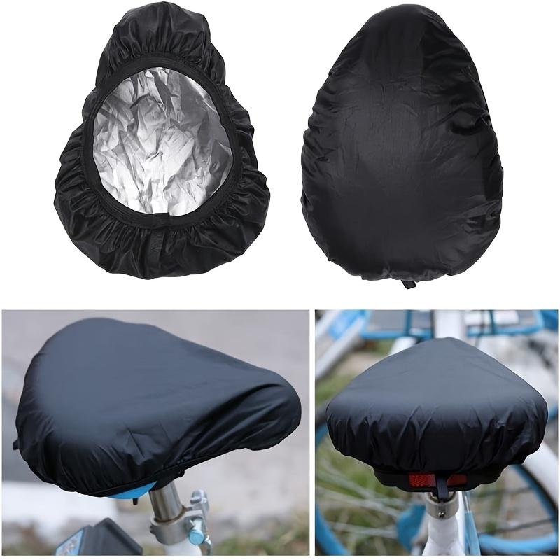 Black Seat Cover 1pc Elastic Bicycle Seat Cover Black Rainproof Seat Protector for Travel & Outdoor Cycling, Bike Seat Cushion