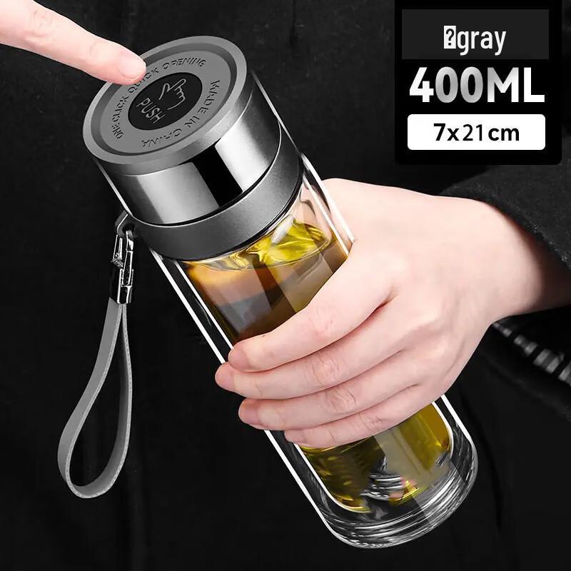 Shangqi Press-Type Quick-Open Double-Wall Insulated Stainless Steel Cup