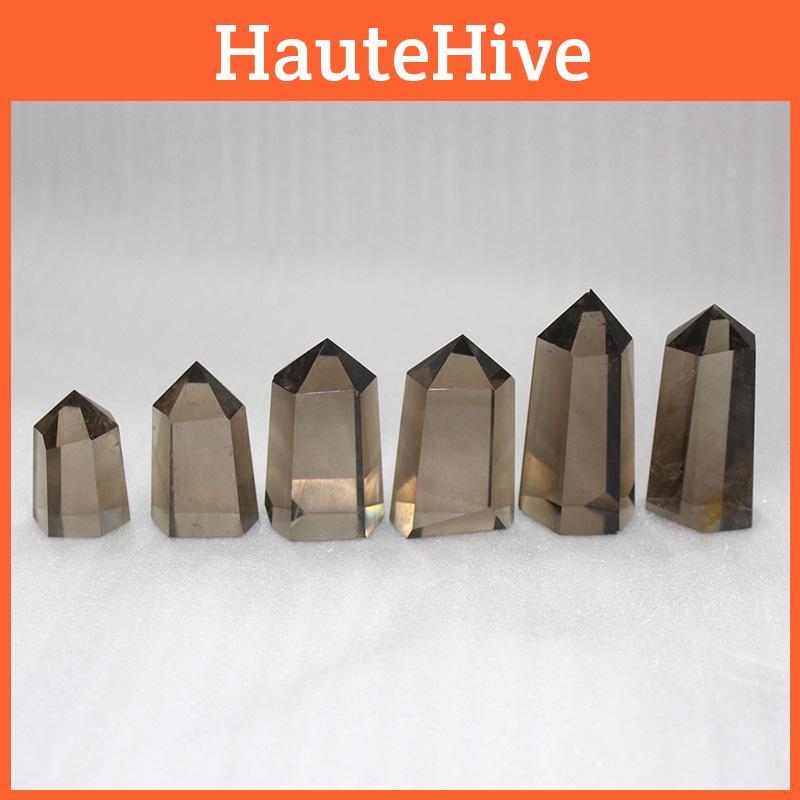 Natürlicher Rauchiger Citrin Quarz Obelisk Kristallstab Spitze Einzigartig Heilung Heimdeko Geschenk Mit Elegantem Design