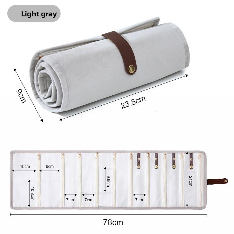 Style Jewelry Organizer Bag With Soft Fabric For Travel And Gift