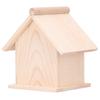 Small Stand Garden Bird House Durable Bird Nest House Convenient Wooden Bird House  Indoor Use