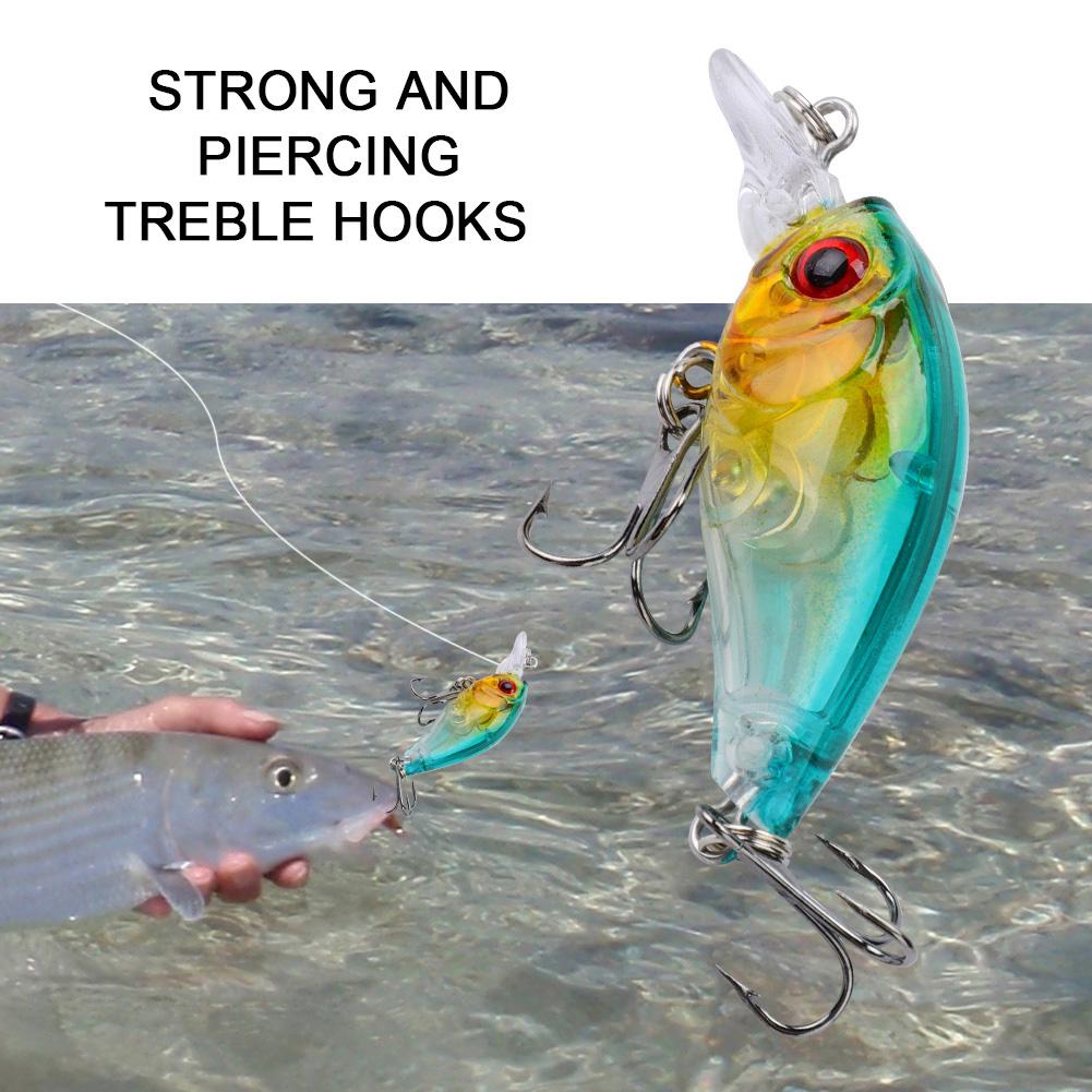 5 PcsSet Artificial Lifelike Hard Baits Set Fishing Bait Fish Lure with Hooks (Type 2)