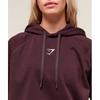 Gymshark Training Oversized Fleece Hoodie Cherry Purple B5a7n Pcds
