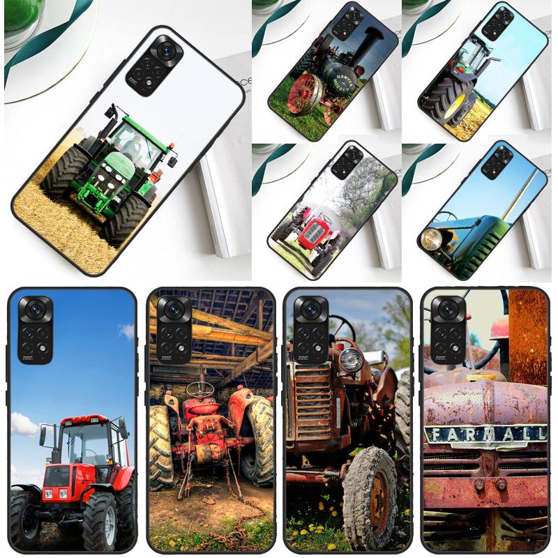 Farm Vehicle Tractor Case For Xiaomi Redmi Note 13 Pro 14 12 9 10 11 Pro 10S 11S 12S Redmi 13C 14C 10C 12C Cover