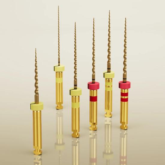 Waldent Wal-flex Gold Rotary Files 21mm