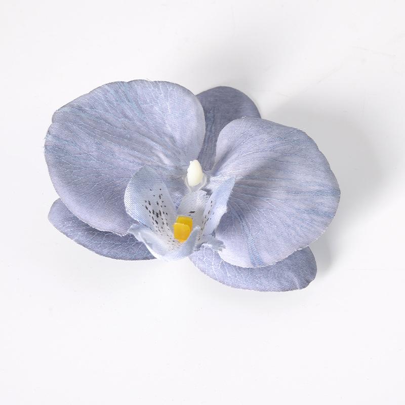 5pcs Simulated Film Butterfly Orchid Flower Head Petals Flower Accessories Headwear Hairclip Handmade Wedding Gift Decoration