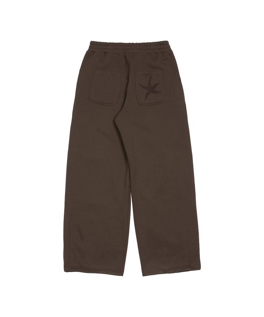 THE COLDEST MOMENT Tcm Starfish Sweat Pants (Brown)