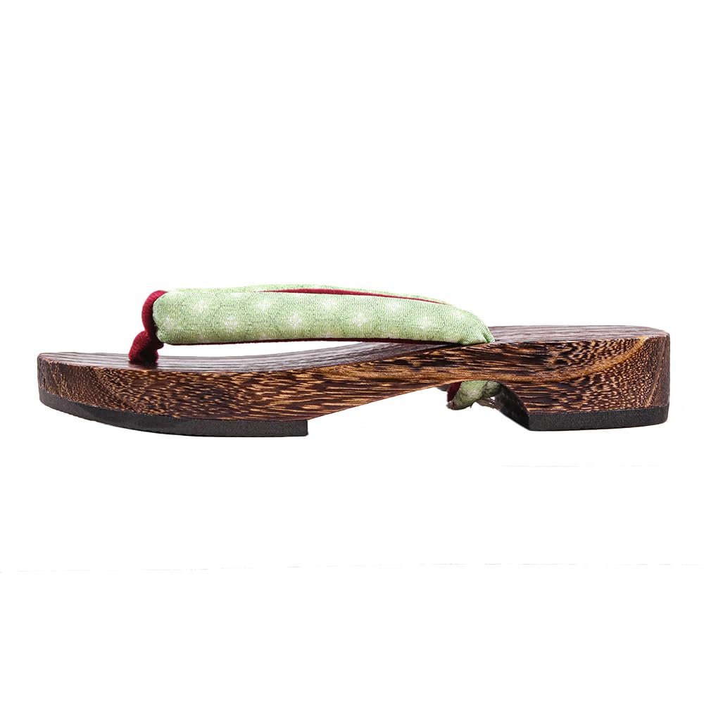 Geta Burnt [KYOETSU] Clogs, Dull, Paulownia, Women's (3 Khaki, one_size)
