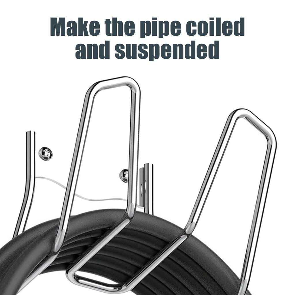 Metall Gartenschlauchhalter Schwerlast Wasserschlauchaufhänger Garten Wandmontierte Schlauchhaken für Wasserschlauch Organizer Aufbewahrung