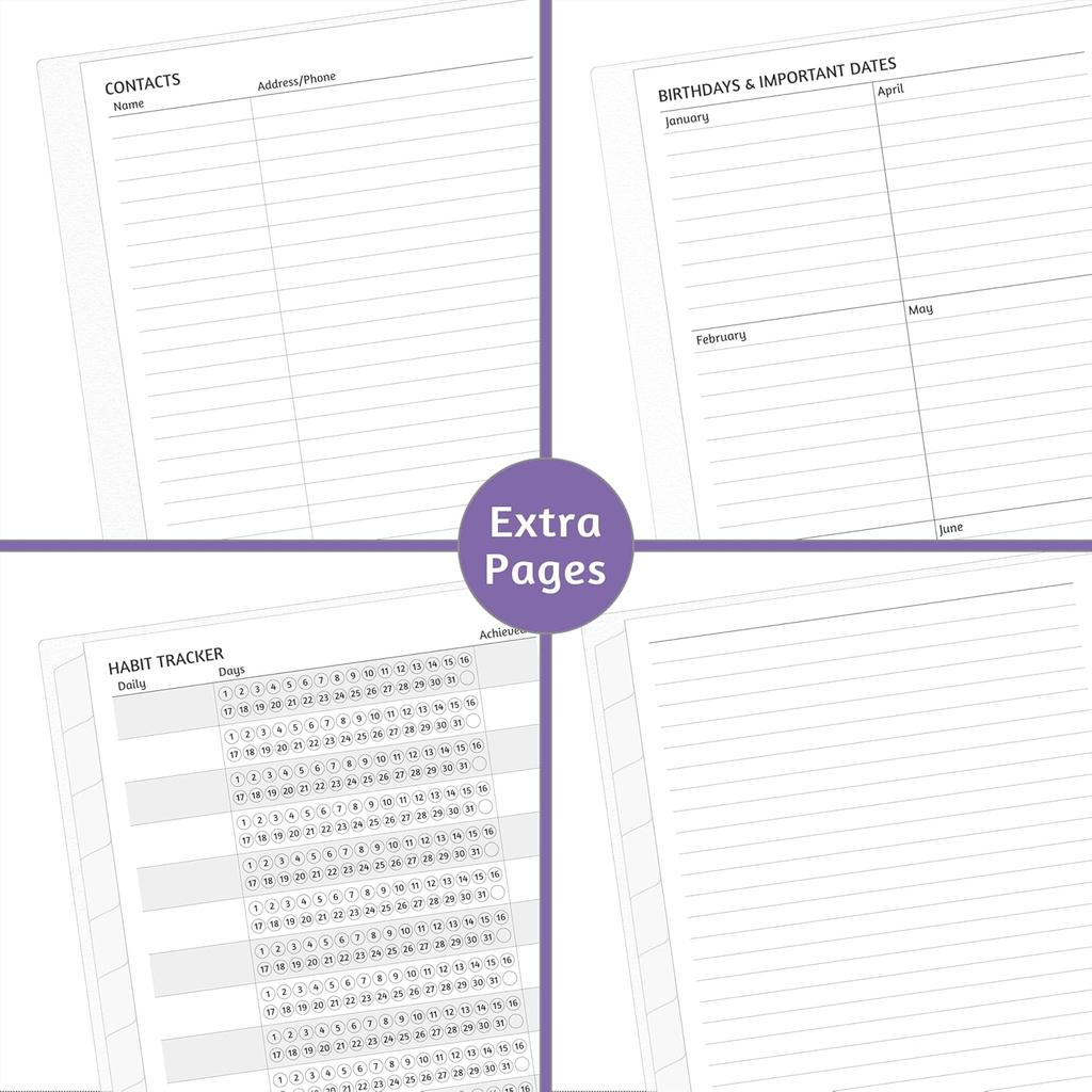Monthly Planner 2026-2030, 5-Year Calendar Planner 2026-2030, Jan 2026 – Dec 2030, 6.2 x 8.4 In, Ruled Spread, Flexible Cover, Spiral Wirebound,