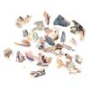 3 scatole Decorazioni per unghie 3D Abalone lucido Perla Conchiglia Fetta Fiocco Pietre per nail art Pendenti e punte Consigli Accessori per manicure Colore naturale