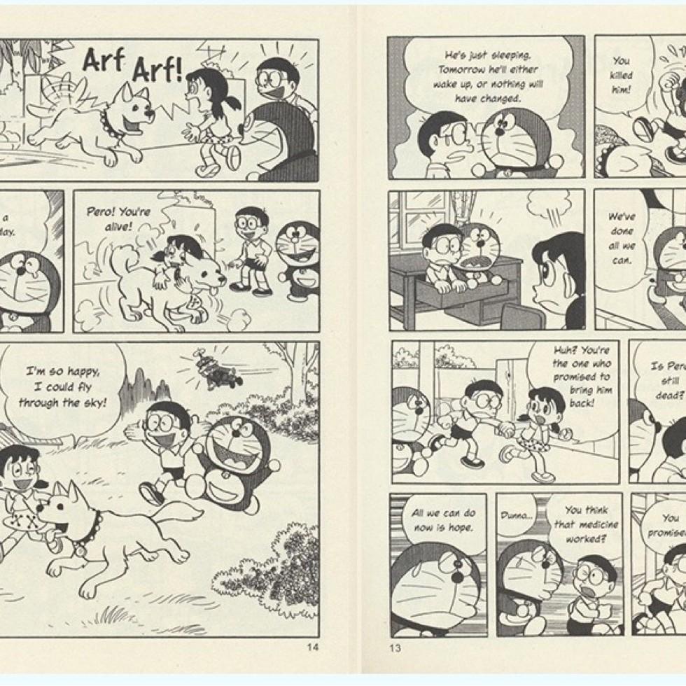 8 Volumes Histórias em Quadrinhos em Inglês Livros de História Doraemon