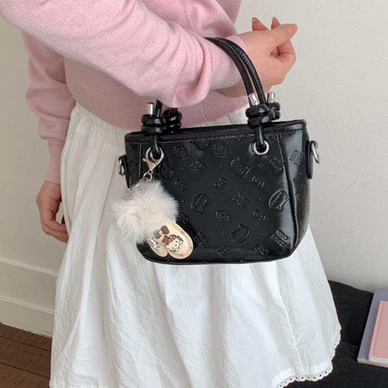 Portable Water Bucket Bag, Fashionable and Versatile Crossbody Bag, Simple Business Casual Shoulder Bag