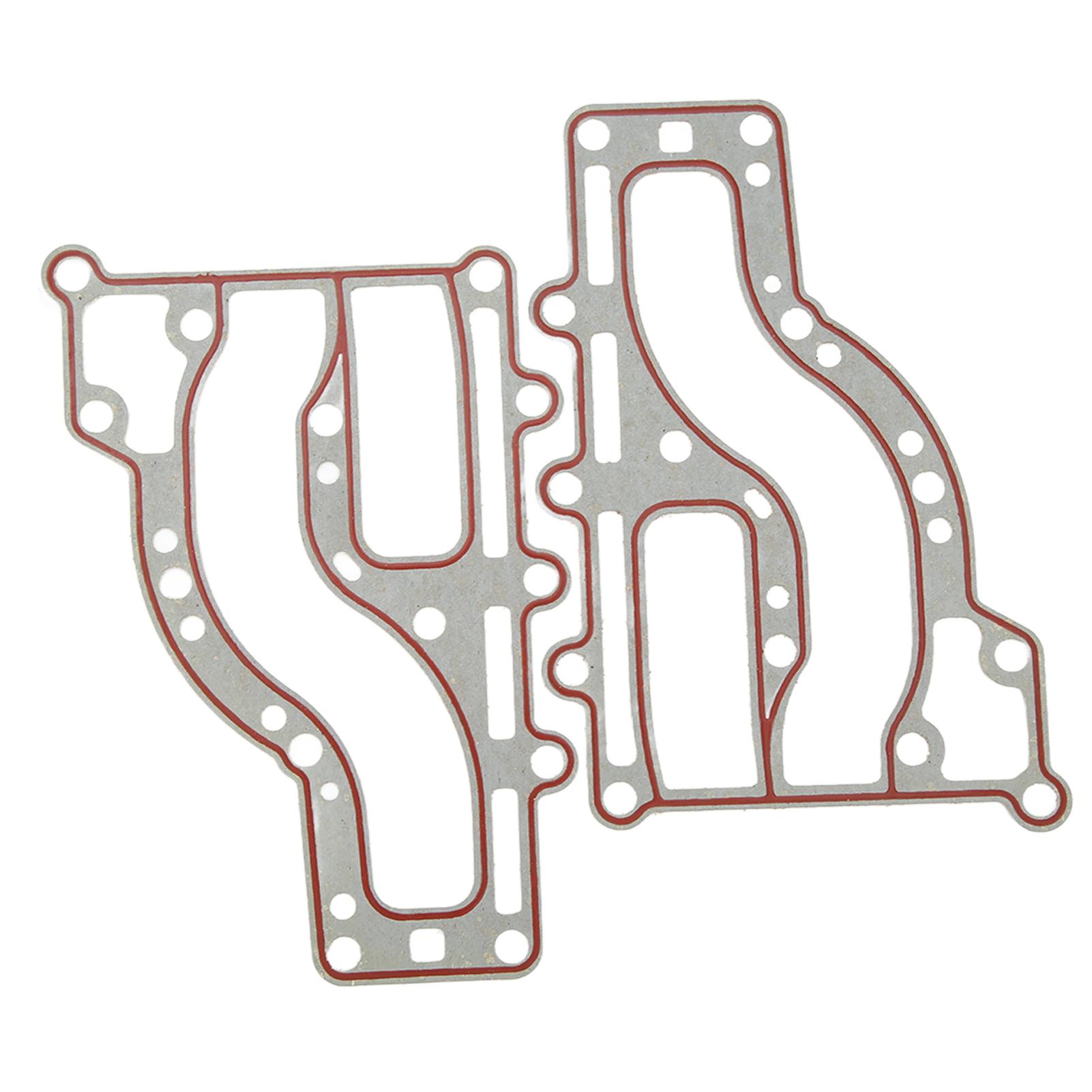 

2 шт. пластиковая внутренняя крышка выхлопной трубы для лодочного мотора 63 В 41112 A0, прокладка для 2-тактного двигателя мощностью 15 л.с.