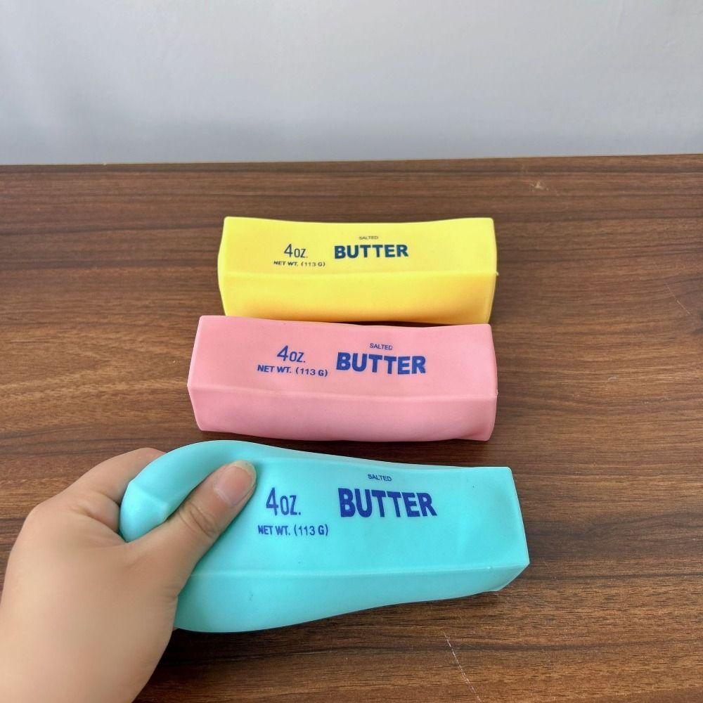 Kneading Butter Stick Squeezing Toy Creative Realistic Butter Sticks for Kids Adults
