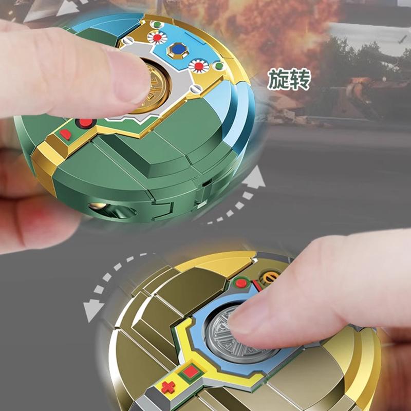 Dönüştürülebilir Fidget Spinners Komik Duyusal Fidget Oyuncakları Deforme Edilebilir DIY Yuvarlak'tan Robot'a Parmak Ucu Oyuncakları Çocuklar İçin Parti Hediyeleri
