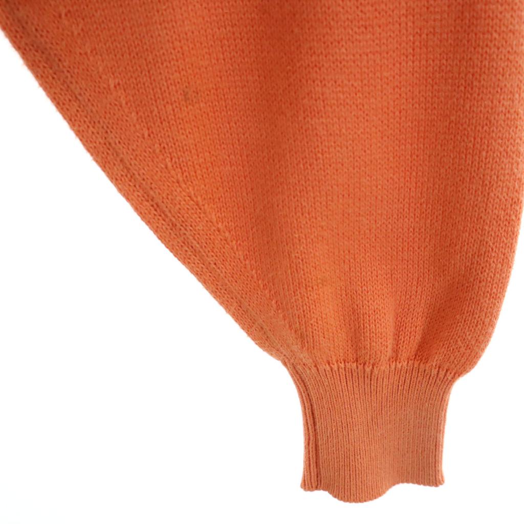 BALLANTYNE Made In Scotland Long Sleeve Knit Cardigan 38 Orange Series Women Used