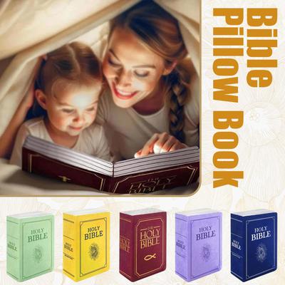 Otevíratelný polštář ve tvaru knihy Bible, plyšová hračka, plyšový polštář ve tvaru knihy Bible, polštář Bible, polštář Bible, plyšový polštář Bible