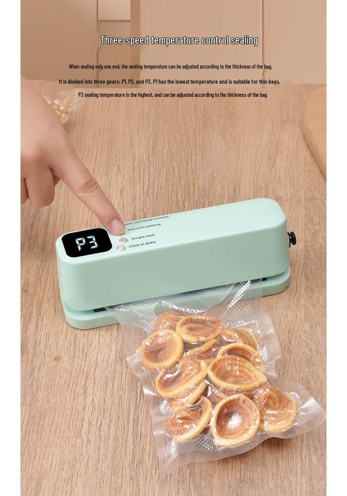 Rechargeable Mini Wireless Vacuum Sealer for Food Storage