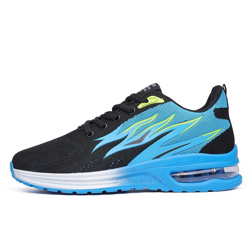 22 autumn new air cushion youth breathable soft-soled running shoes flame couple sports shoes