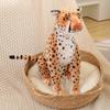 Realistic Leopard Plush Toy Soft Stuffed Cheetah Doll For Kids And Collectors