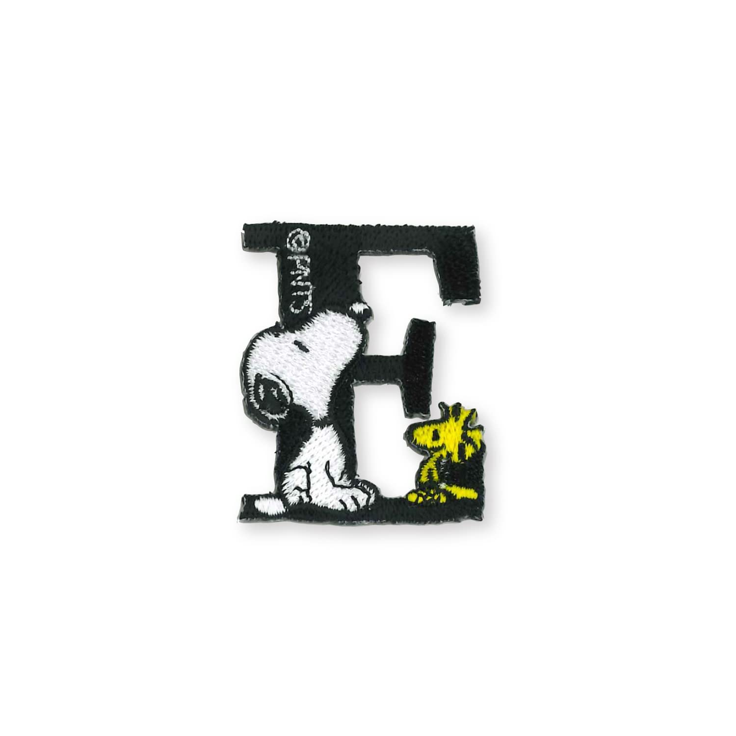 

KIYOHARA Seal Dual Use Type Initial Patch Snoopy E W35mm x H42mm & Iron-on RIO-SNIW