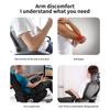 1/2 Pcs Office Chair Armrest Pads Memory Foam Pressure Relief Elbow Cushion Ergonomic Armrest Pad Universal Curved Armrest Cover