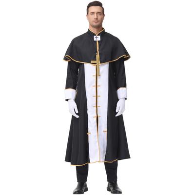 Men's Priest Clothing, Roman Wizard Clothing, Men's Robe, Mardi Gras Party Clothing, Halloween Costume