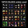 Halloween Christmas Projector Light Waterproof Thanksgiving LED Projection Lamp with 16Pcs Slides
