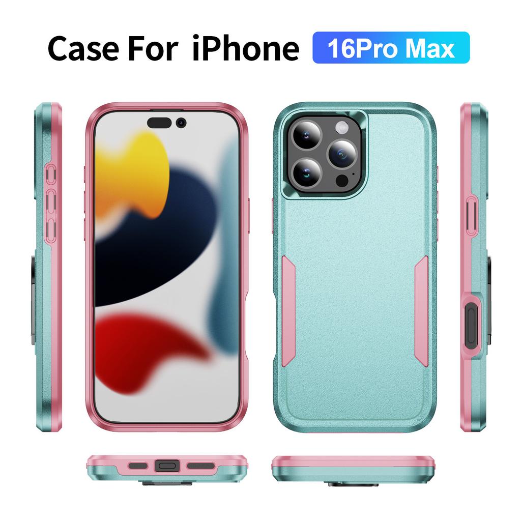 Suitable for iPhone16Pro max/15plus/13/17 Pioneer 2-in-1 mobile phone case, color contrast and anti-drop.