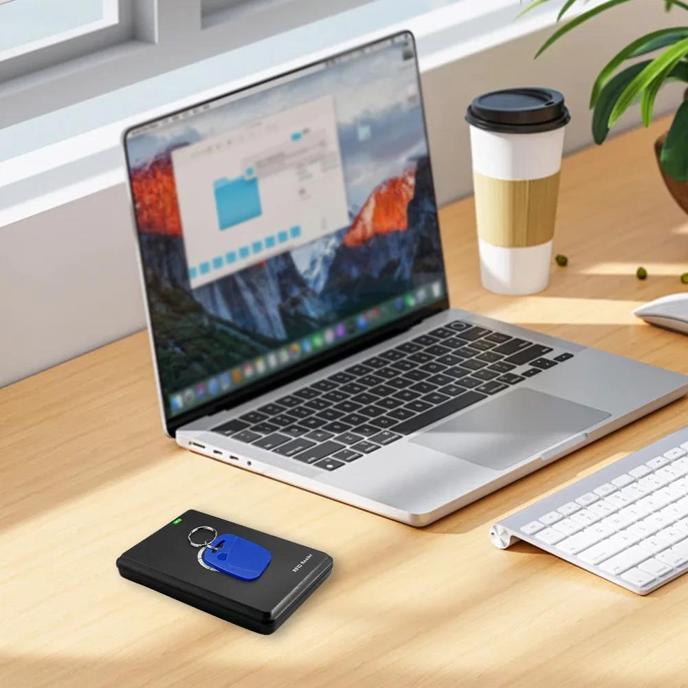 NFC Smart Card Reader Writer 13.56MHz/125KHz/250KHz USB Programmer RFID Copier/Duplicator Card ID IC Decoder Door Access System