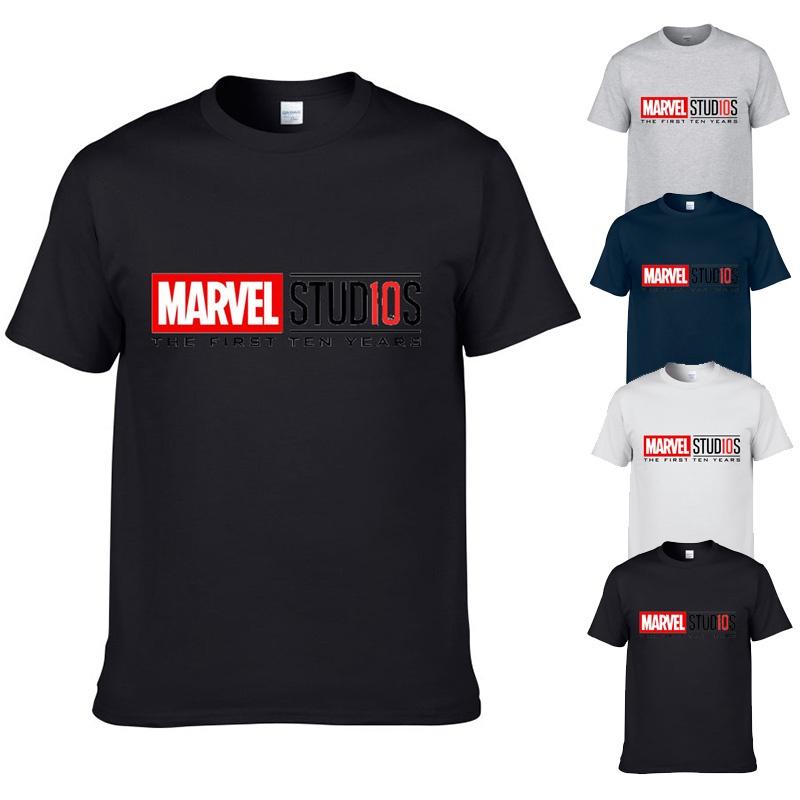 Avengers Marvel Studios The First Ten Years Anniversary O-neck T-shirt For Fans**