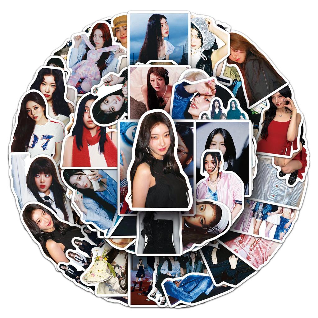 50pcs ITZY Graffiti Stickers - Korean Girl Group Decor for Water Bottles, Phone Cases, and Laptops