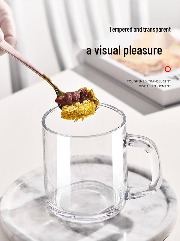 310ml Tempered Glass Multipurpose Mug with Handle