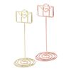 10PCS Table Number Holders Envelope Shape Metal Card Clips for Photo Menu Place Cards Restaurant Wed