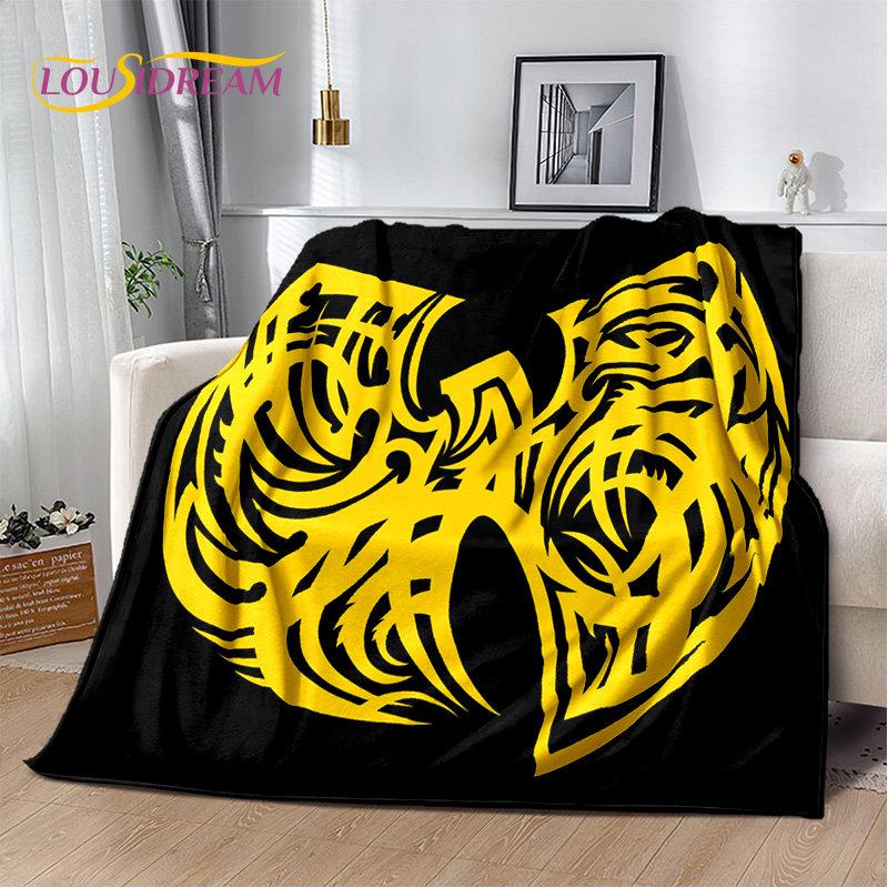 Wu T-TANG Clans Series Sign Soft Plush Blanket,Flannel Blanket Throw Blanket for Living Room Bedroom Bed Sofa Picnic Cover Kids