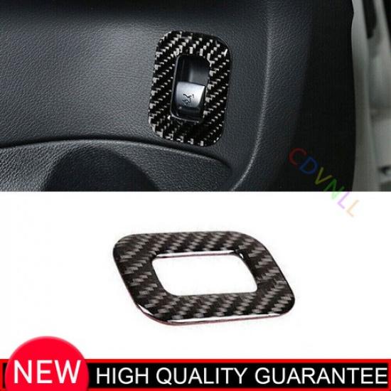For Mercedes-Benz GLC 16-2022 Real Carbon Fiber Rear Door Tailgate Button Cover
