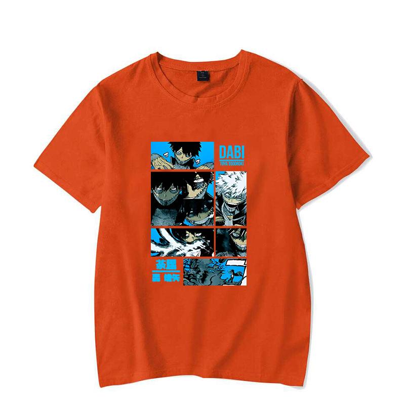 Hot Anime T Shirt Men/women's Funny Dabi Printing T-shirt Casual Cool Streetwear Fashion T Shirt Couple Hip Hop Shirt Top
