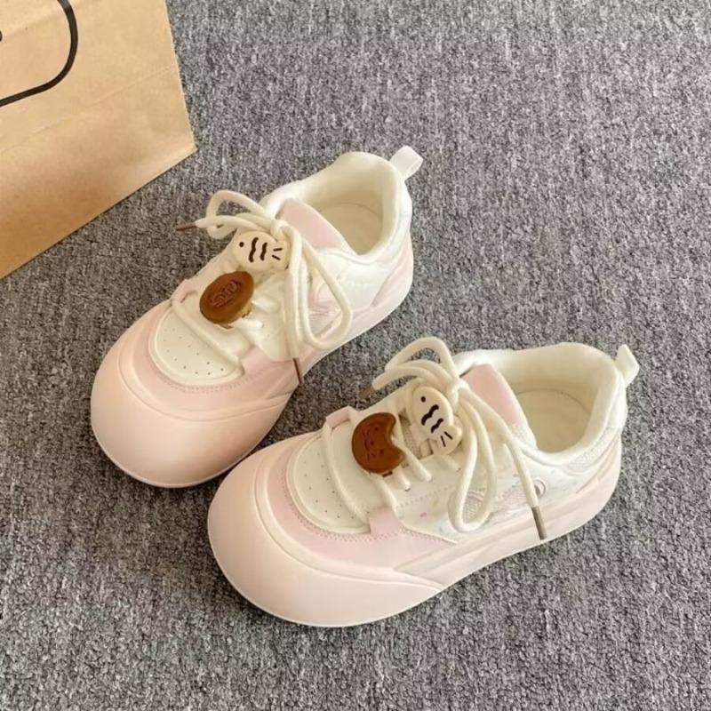 New Mesh Breathable Board Shoes, Women's Thick-soled Shoes, and Niche Bread Shoes