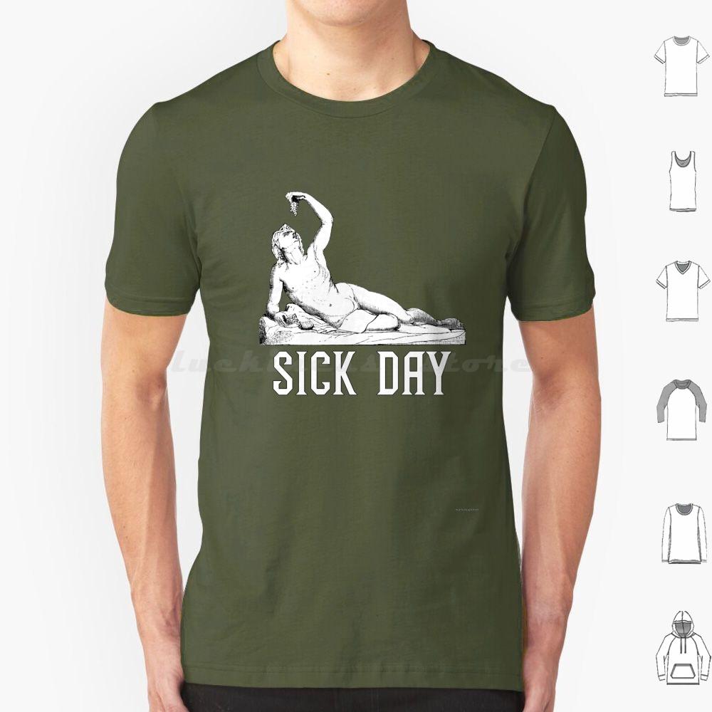 Sick DayLounging Bacchus T Shirt Cotton Men Women DIY Print Bacchus Sick Day Sick Grapes Lounge Chill Be Opulent Opulent Feed S