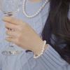92.5 Silver Irregular Pearl Bracelet