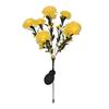 Solar Flower Lights LED Carnation Shaped Waterproof Decorative Light for Outdoor Garden Yard Lawn Yellow