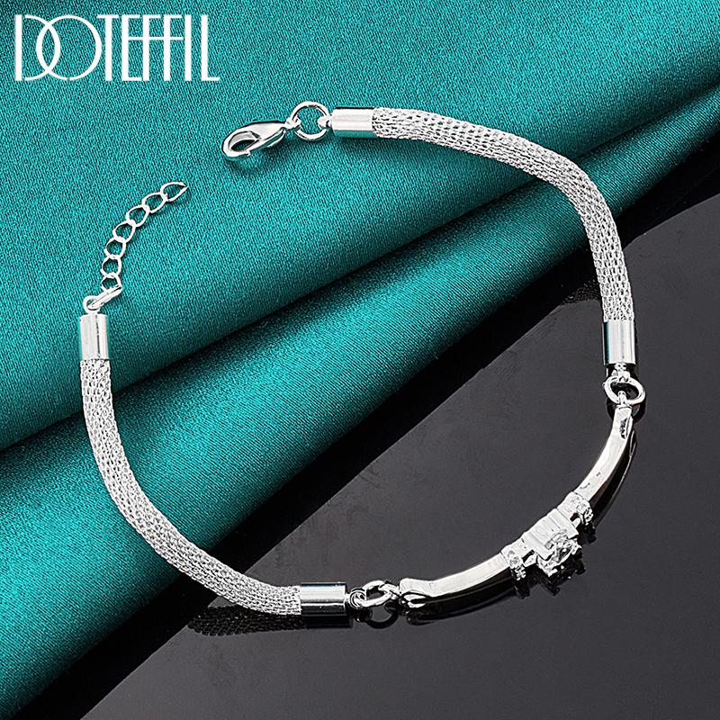 Schlangenkettenarmband Silber Partyschmuck