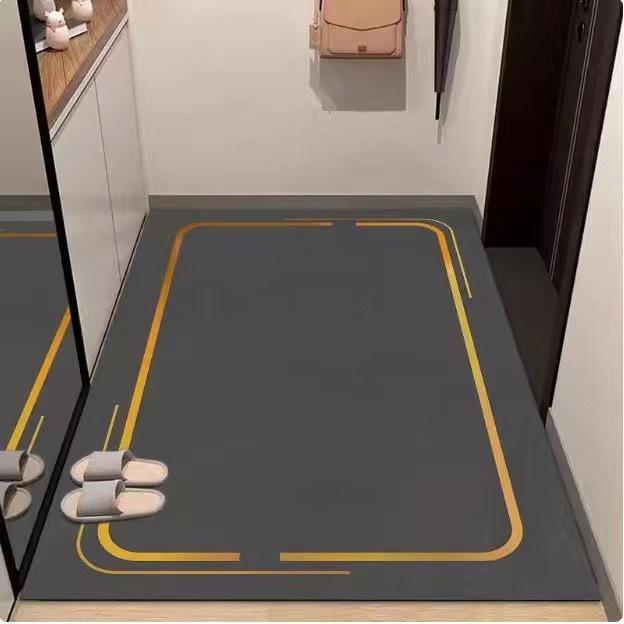 

Входной коврик для прихожей Бытовой напольный коврик Абсорбирующий коврик для кухни ванной комнаты 60 * 90 cm